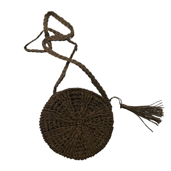 NWT.    Handwoven Crossbody Bag. 03 BL/BL - Picture 2 of 2